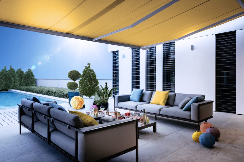 01 Motorisierter Sonnenschutz Key Visual Terrasse